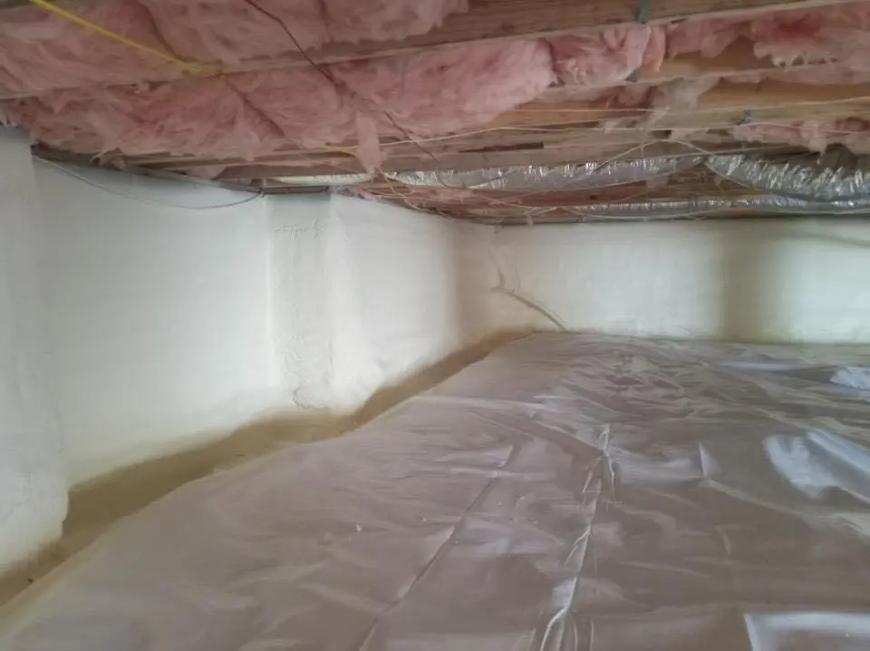 Crawl space encapsulation with closed-cell spray foam for Roof Maintenance in Union